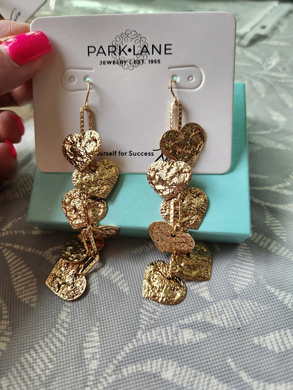Park Lane Gold Heart Cascade Drop Earrings